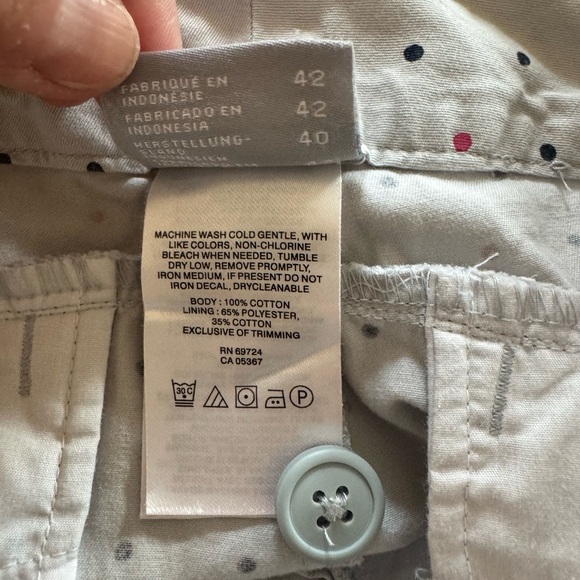 Women’s Columbia 4” inseam shorts gray with polka dots Size 10 - Picture 5 of 5